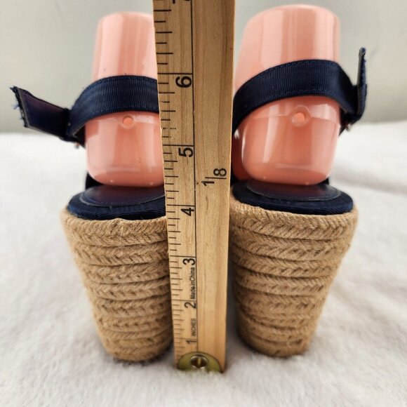 Naturalizer Womens Size 9.5 Bettina Peep-Toe Slingback Wedge Espadrille 228 - Picture 10 of 10